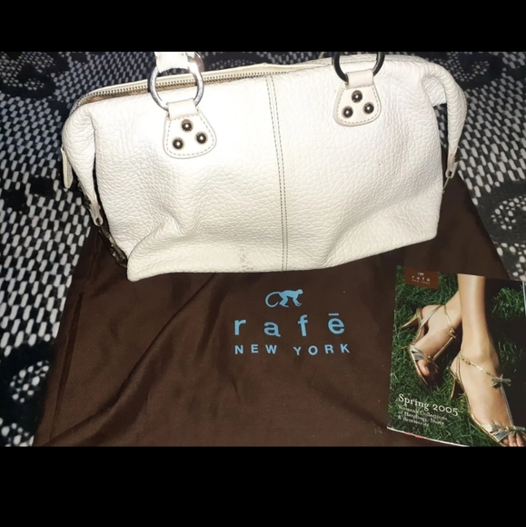 RAFE NYC DESIGNER LEATHER PEBBLED BOSTON BAG WITH DUST BAG ETC - Picture 3 of 6